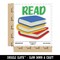 Read Stack of Books Waterproof Vinyl Phone Tablet Laptop Water Bottle Sticker Set - 5 Pack
